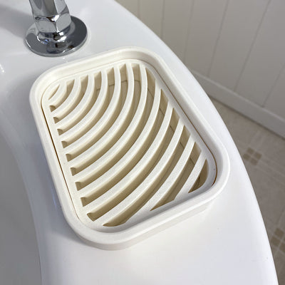 Recycled Plastic Rectangle Soap Dish (New and Improved)