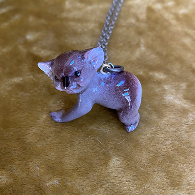 Large porcelain animal necklace