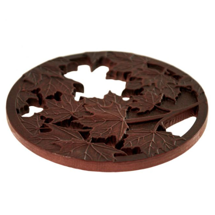 Recycled Glass Trivet Maple Leaf