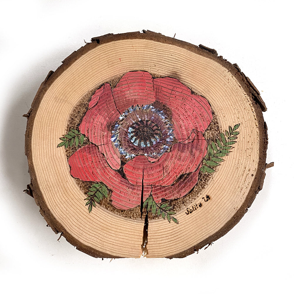 Cedar Cookie Flower Art