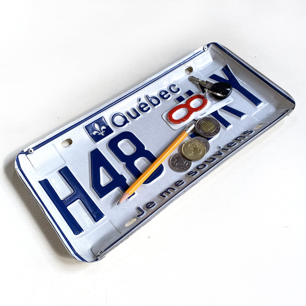 Recycled License Plate Tray