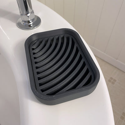 Recycled Plastic Rectangle Soap Dish (New and Improved)