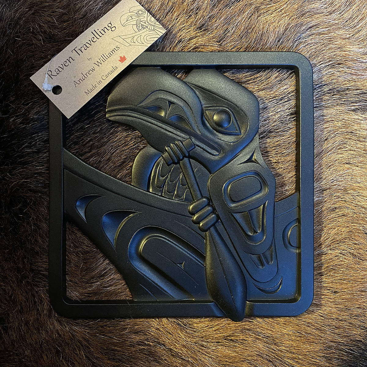 Traveling Raven Trivet