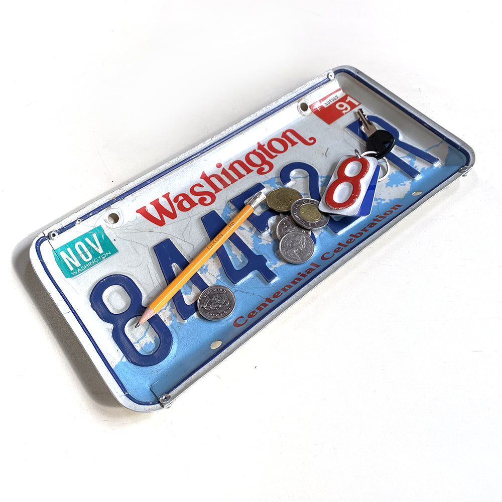 Recycled License Plate Tray