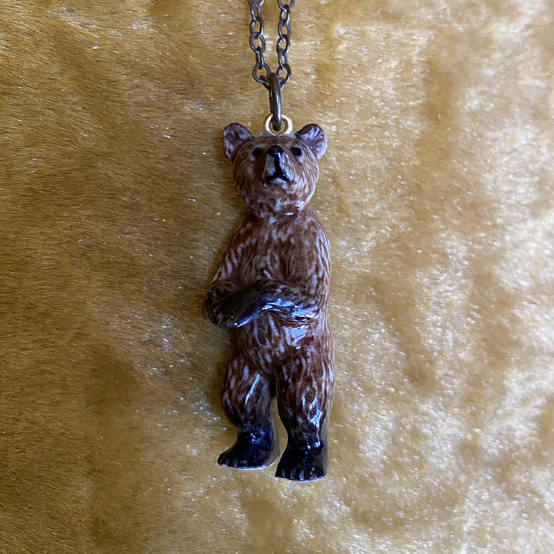 Large porcelain animal necklace