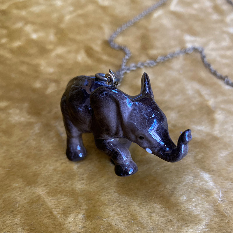 Large porcelain animal necklace