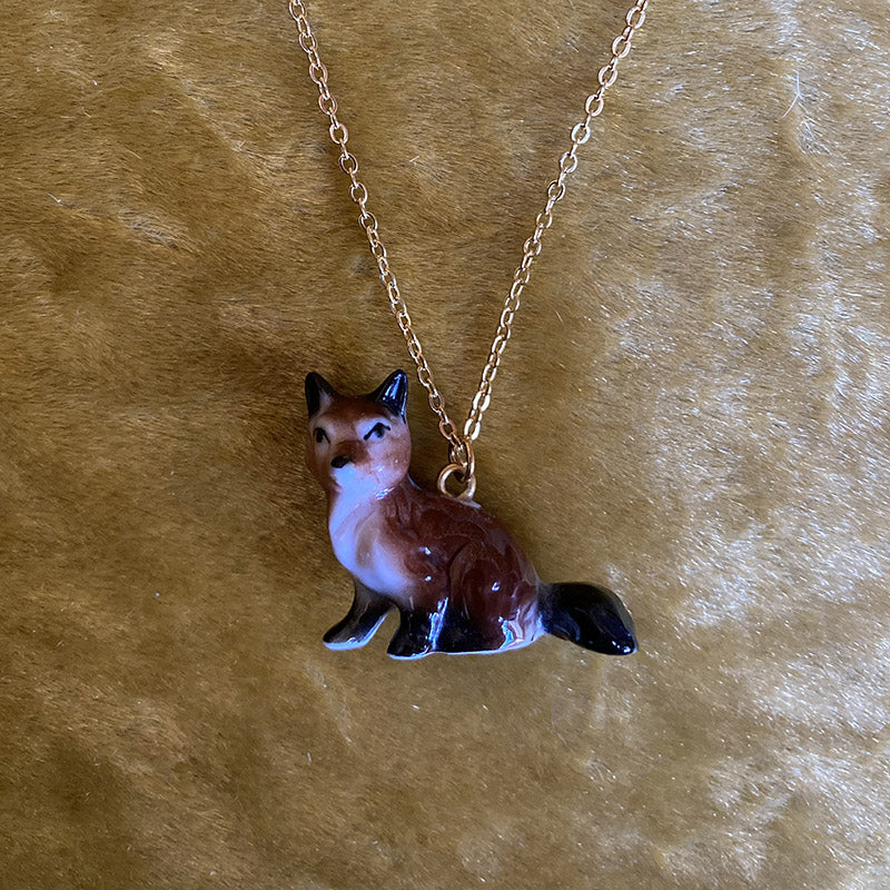 Small Porcelain Animal Necklace