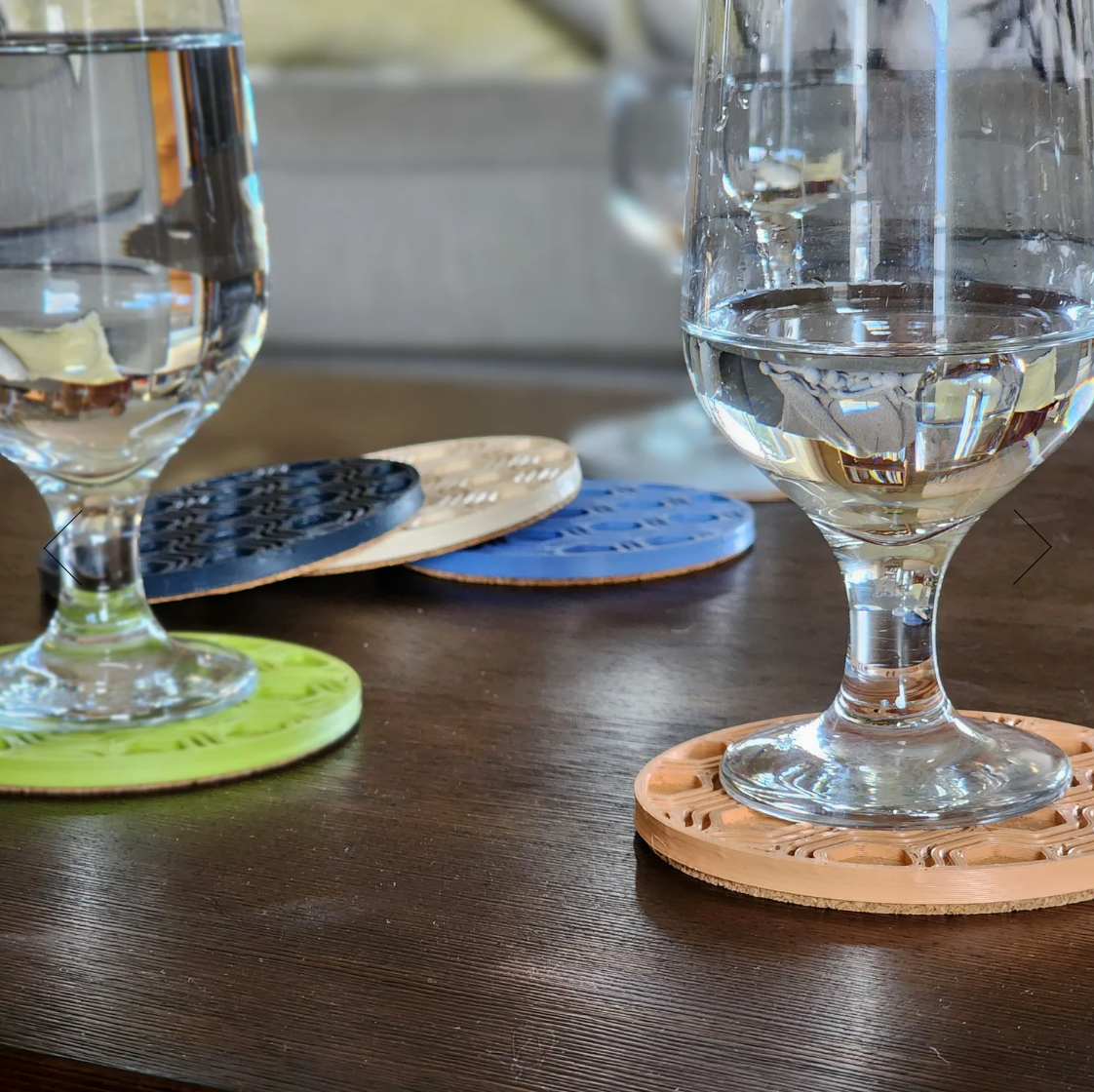 Recycled Plastic Drink Coasters