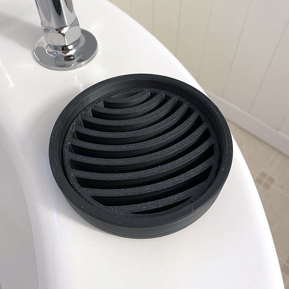 Recycled Plastic Round Soap Dish (New and Improved)