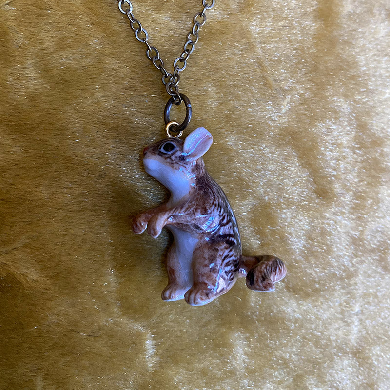 Large porcelain animal necklace