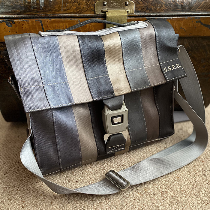 Recycled Seat Belt Courier Bag