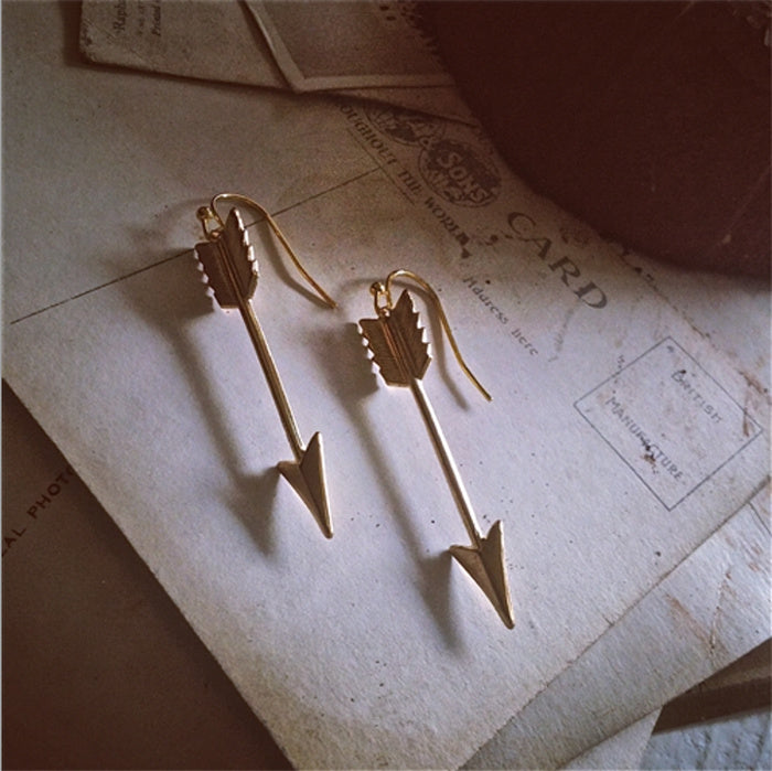 Brass Arrow Earrings