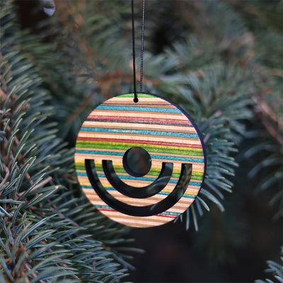 Recycled Skateboard Ornament