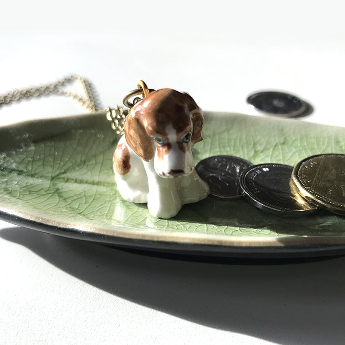 tiny porcelain animals necklace