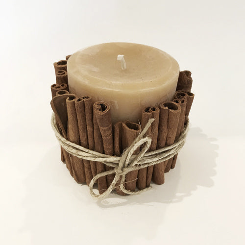 Cinnamon Stick Beeswax Candle